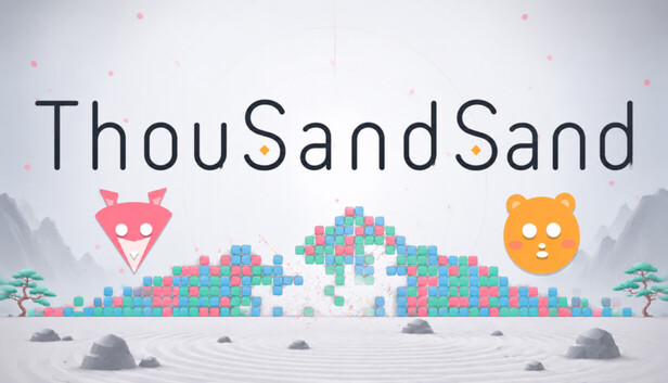 ThouSandSandの砂丘とパズルのキービジュアル